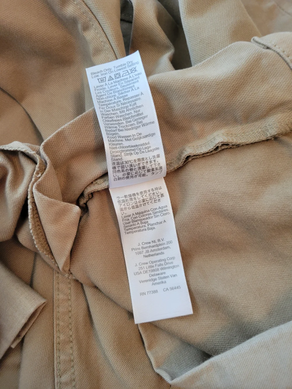 J.Crew Men's Straight Fit Khaki Pants - 34Wx30L